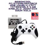 beboncool Windows PC/Steam/Geforce Now/Gamepass Uyumlu 1.5m Kablolu Titreşimli Oyun Kolu Joystick