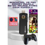 Beboncool X8 Android 10.0 Netflix Youtube TV BOX 10000+ OYUN RETRO ARCADE OYUN KONSOLU Atari