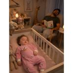 Becalm Online Müslin %100 Organik Pamuk - Uniseks Bebek Mevsimlik Uyku Tulumu Fermuarlı - Kuzu Nakışlı -Gülkurusu - Gül Kurusu - 1 - 1,5 Yaş