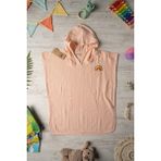 Becalm Online Organik Pamuk Müslin - Nakışlı Bebek/çocuk Panço - Bornoz - Havlu - Kurulama - Plaj - Havuz – Pudra - 3 - 8 Yaş