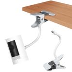 BECEMURU Halka Dış Mekan Kamerası (Stick Up Cam) için Kelepçe Montajı, Halka Spot Işığı Kamerası için Vidasız Esnek Oluk Montajı, Arlo/EufyCam Kamera, Standart 1/4 Vidalı Matkap Montaj Braketi (Beyaz)
