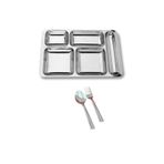 Becenhouse 3 Parça Piknik Kahvaltılık Metal Tabldot Set ( 1 Adet Tabildot ,1 Adet Çatal .1 Adet Kaşık )