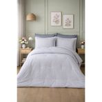 BED LİNE Mıcro Uyku Seti Tek Kişilik Lure Çizgili Mavi