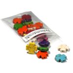 Bedazzlinbeads 1,5 mm Delikli 20 Çeşitli Renk 3/4 inç Magnezit Yunan Haç Taş Boncuk