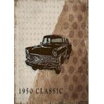 Bedeko 1950 Model Araba Art Mdf Poster