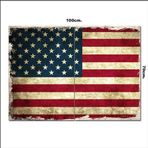 Bedeko Ahşap Tablo Amerika Bayrağı 70*100Cm
