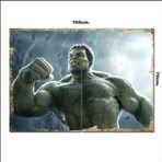 Bedeko Ahşap Tablo Hulk Yeşil Dev 70*100Cm