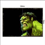 Bedeko Ahşap Tablo Hulk Yeşil Dev Desenli 70*100Cm