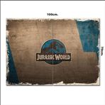 Bedeko Ahşap Tablo Jurassic World Sembolü Desenli 70*100Cm