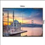 Bedeko Ahşap Tablo Ortaköy Camii İstanbul 70*100Cm