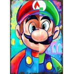 Bedeko Ahşap Tablo Süper Mario Ve Luigi