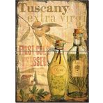 Bedeko Ahşap Tablo Tuscan Zeytin Yağı Afiş Mdf Poster