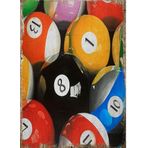 Bedeko Bilardo Topları Art Mdf Tablo