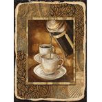 Bedeko French Press Kahve Desenli Mdf Tablo