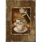 Bedeko French Press Kahve Tasarım Ahşap Tablo