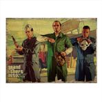 Bedeko Gta 5 Hediyelik Ahşap Tablo 50Cm X 70Cm