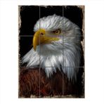 Bedeko Kartal Tasarımlı 9 Parça Puzzle Tablo