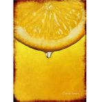 Bedeko Limon Dilimi Hediyelik Ahşap Tablo