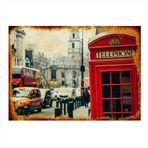 Bedeko Londra Telefon Kulübesi Mdf Tablo 50Cm X 70Cm