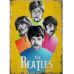Bedeko The Beatles Hediyelik Ahşap Tablo 18Cm X 27Cm