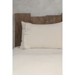 Bedinn Naturel Fırfırlı Yastık Kılıfı 2 li Vintage 50x70 Cm - 50 x 70 cm - Krem