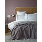 Bedline Şönil Nevresimli Yatak Örtüsü Seti Çift Kişilik Eternal Gri - 200 x 220 cm