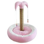 Bedspet 65 cm Pembe Kedi Yataklı Tırmalama