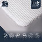 Bedy Guard Konfor Ultra Sessiz Sıvı Geçirmez Yatak Koruyucu ALEZ0733813521799 - 100 x 200 cm - Beyaz