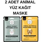 Bee Beauty Yüz Kağıt Maske Tavşan ve Kelebek