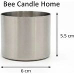 Bee Candle Home Masaüstü Şömine Uyumlu Yakıt Haznesi Paslanmaz Metal Bioethanol Yakıt Haznesi Ateş Çukuru Maçası - 1 Adet