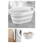 Bee Home 27 lt Akordiyon Silikon Katlanabilir Çamaşır Sepeti