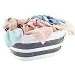 Bee Home Plastik Akay Katlanabilir Çamaşır ve Oyuncak Sepeti AK702 Gri 20-49 L