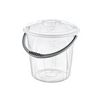 Bee Home Plastik Saplı Şeffaf Su Kovası No:5 20 Lt. Ak 200