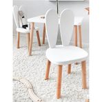 Bee Smart 2 Sandalyeli Aktivite Masası Beyaz Naturel