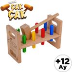 Bee Smart Çak Çak Doğal Ahşap Bebek Oyunu Çak Çak Tak Çekiç Oyunu (6 lı)6 adet çivi bulunmaktadır.