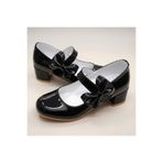 Beebron ABIAYK2401 Siyah Rugan Glossy Series Ortopedik Kız Çocuk Topuklu Ayakkabı