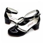 Beebron ABIKYAYK2405 Glossy Princess Series Rugan Siyah Topuklu Abiye Kız Çocuk Ayakkabı