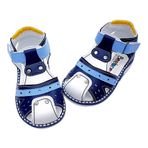 Beebron Ortopedik Erkek Bebek ve Çocuk Sandaleti Hummer Serisi Hmr2408 Lacivert Beyaz Mavi Sarı 23