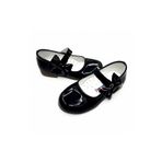 Beebron Ortopedik Kız Babet Bebek Balerin Ayakkabısı Glossy Series Cf2501 Rugan Siyah 24
