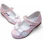 Beebron Ortopedik Kız Babet Bebek Balerin Ayakkabısı Soft Series Yf2502 Desenli Pembe 24 - Pembe Desen