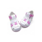 BEEBRON Ortopedik Kız Bebek Ve Çocuk Sandaleti Beyaz Pembe Kbgcm2406