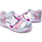 Beebron Ortopedik Kız Çocuk Sandaleti Gök Kuşağı Serisi GKU2404p Gri Pembe Beyaz 31 - Gri - Pembe - Beyaz