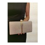 BEEGİ CONCEPT KADIN BİG ALTIN ABİYE CLUTCH GECE ZİNCİRLİ DÜĞÜN ÇANTASI
