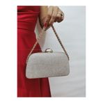 BEEGİ CONCEPT KADIN BİG TAŞLI ALTIN ABİYE CLUTCH GECE ZİNCİRLİ DÜĞÜN ÇANTASI