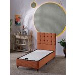 Beehanem Bengü 90X190 Tek Kişilik (Baza+Başlık) 2 Li Set (Babyface Kiremit)