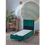 Beehanem Bengü 90X190 Tek Kişilik (Baza+Başlık) 2 Li Set (Babyface Yeşil)