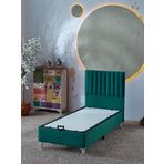 Beehanem Ezgi 90X190 Tek Kişilik (Baza+Başlık) 2 Li Set (Yeşil)