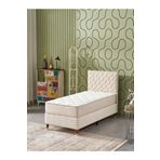 Beehanem Simge 90X190 Tek Kişilik (Baza+Başlık+Yatak) 3 Lü Set (Babyface Krem)