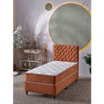 Beehanem Simge 90X190 Tek Kişilik (Baza+Başlık+Yatak) 3 Lü Set (Kiremit)