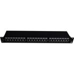 Beek 19" 1U 24 port CAT6A STP Patch Panel, LSA/IDC 90 derece punch ISO11801 Class Ea<br>B